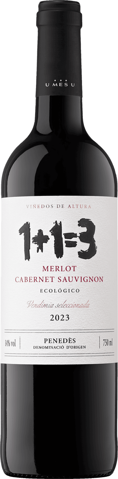 1+1=3 Merlot Cabernet Sauvignon Ecológico 2023