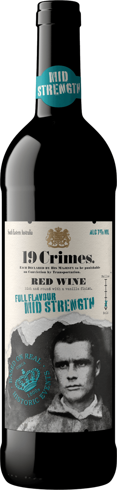 19 Crimes Mid Strength Red Wine