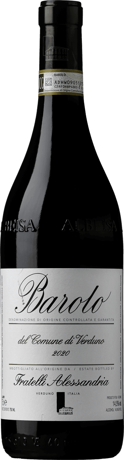 Barolo del commune di Verduno Fratelli Alessandria 2020