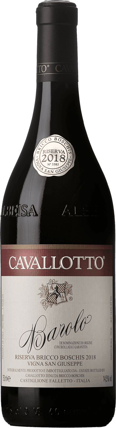 Barolo Riserva Bricco Boschis Vigna San Giuseppe, Cavallotto 2018