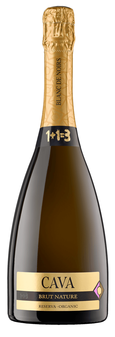 Cava 1+1=3 Blanc de Noirs Brut Nature Reserva Organic 2022