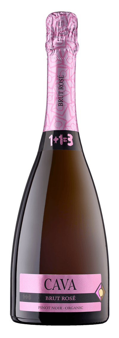 Cava 1+1=3 Brut Rosé Pinot Noir Organic