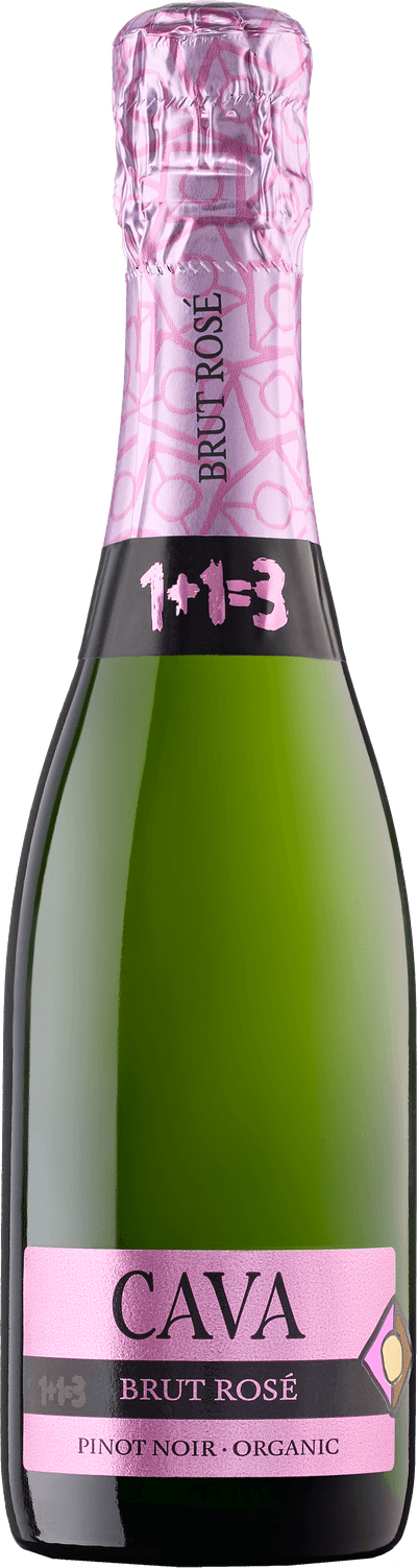 Cava 1+1=3 Brut Rosé Pinot Noir Organic