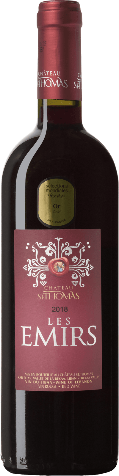 Château St. Thomas Les Emirs Clos St.Thomas 2018