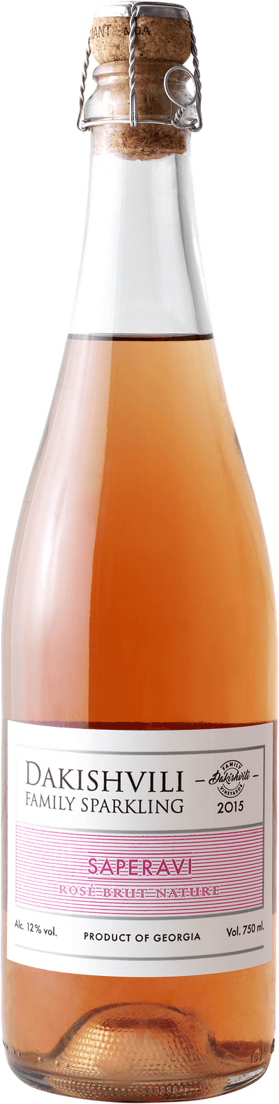 Dakishvili Family Sparkling Saperavi Rosé Brut Nature 2015