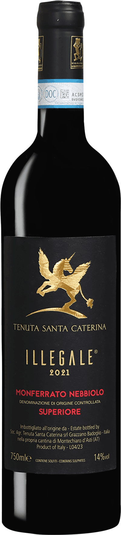 Illegale Tenuta Santa Caterina Monferrato Nebbiolo Superiore 2021