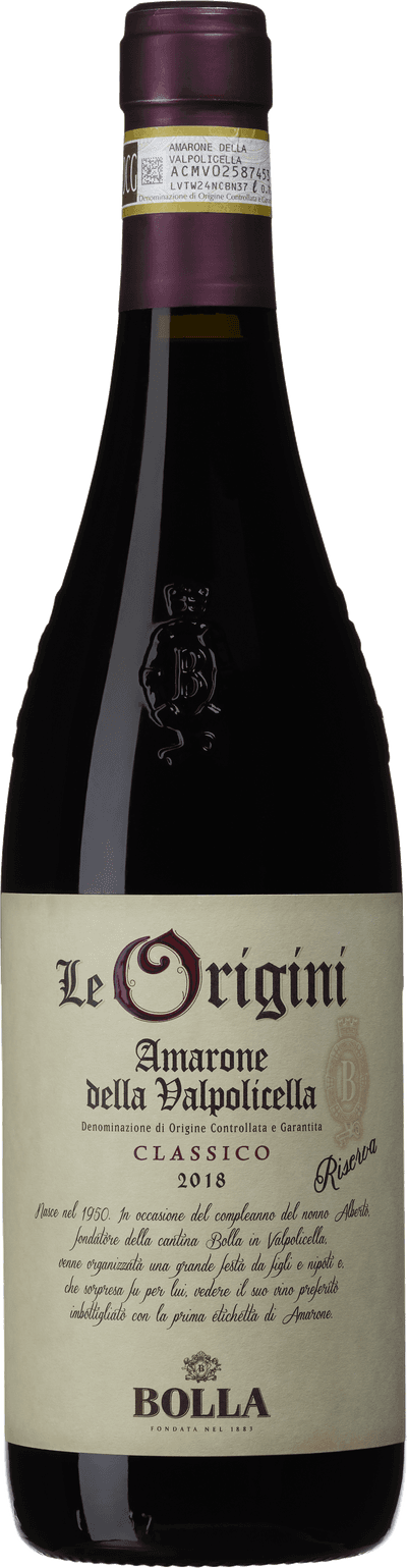 Le Origini Amarone Classico Riserva Bolla 2018