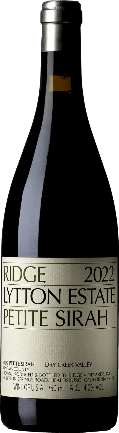 Ridge Lytton Estate Petite Sirah 2022