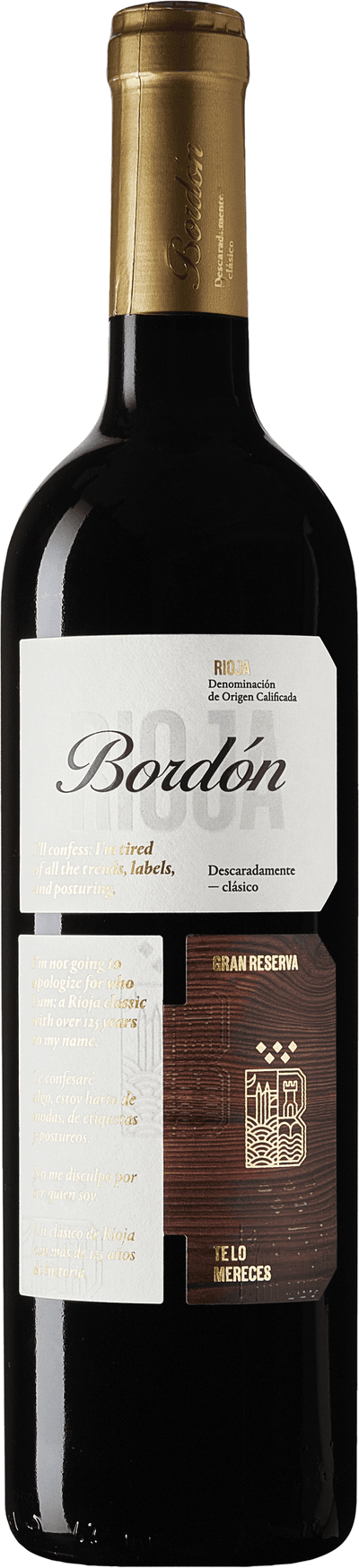 Rioja Bordón Gran Reserva 2014