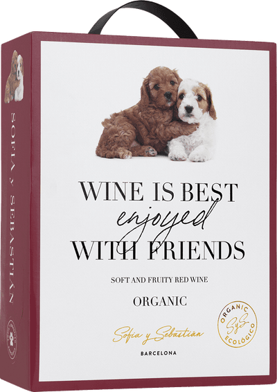 Sofia y Sebastian Wine is Best Enjoyed with Friends Organic 2024