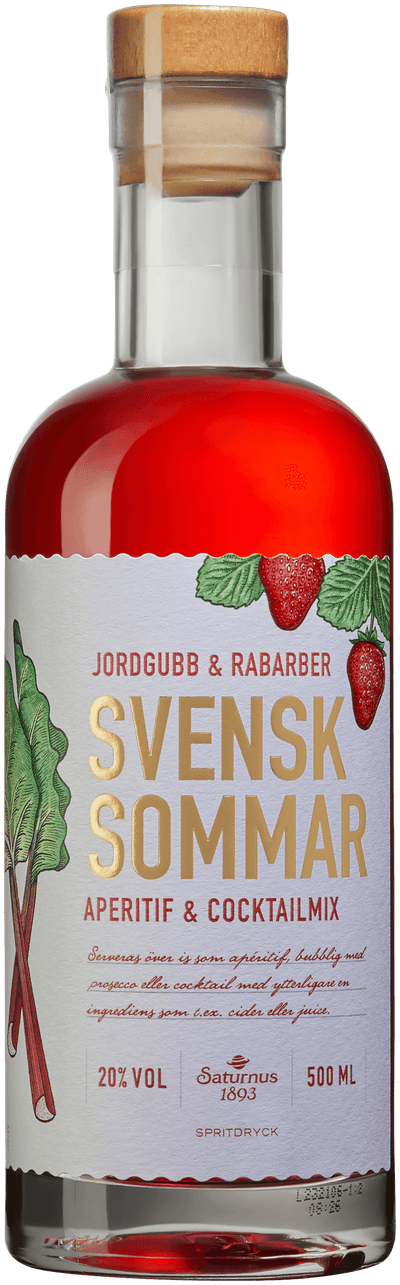Svensk Sommar Jordgubb & Rabarber