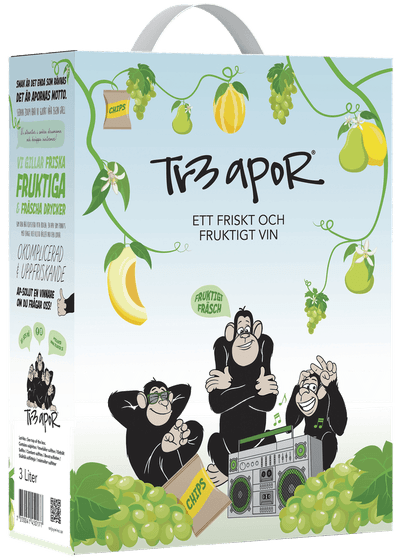 Tr3 Apor Halvtorrt vitt vin 2025