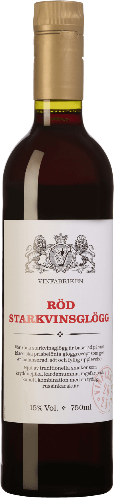 Vinfabrikens Starkvinsglögg Röd